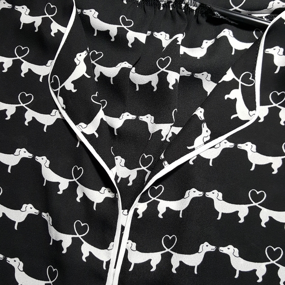 Modcloth | weiner dog sheer sleeveless top 2X plus - Picture 8 of 13